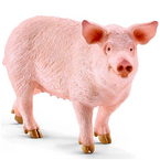 SCHLEICH ŚWINIA FARMA FIGURKA KOLEKCJONERSKA RĘCZNIE MALOWANA 13782