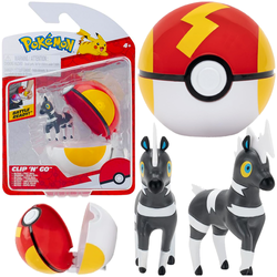 POKEMON CLIP N GO BLITZLE I FAST BALL FIGURKA KOLEKCJONERSKA POKEBALL
