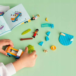 LEGO FRIENDS ZABAWA Z ŁAZIKIEM PLAŻOWYM PIES SAMOCHÓD KLOCKI 61 EL. 41725