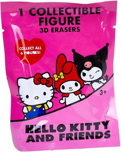 HELLO KITTY GUMKA DO MAZANIA ŚCIERANIA NIESPODZIANKA 3D SASZETKA FIGURKA