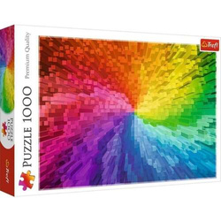 PUZZLE 1000 EL. TĘCZOWY GRADIENT FADE EKSPLOZJA KOLORÓW 10666 TREFL