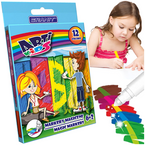 FLAMASTRY MARKERY MAGICZNE MAZAKI PISAKI GRANIT ARTI KIDS 12 KOLORÓW