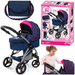 WÓZEK DLA LALEK CITY MAX SPACERÓWKA GONDOLA 2w1 GŁĘBOKI SERDUSZKA BAYER