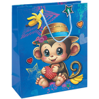 TOREBKA PREZENTOWA PAPIEROWA LAMINOWANA DZIECIĘCA 25x30x10cm DONAU MAŁPKA