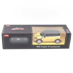 SAMOCHÓD ZDALNIE STEROWANY MINI COOPER S COUNTRYMAN R/C 1:24 ŻÓŁTY RASTAR