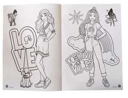 KOLOROWANKA BARBIE Z NAKLEJKAMI MALOWANKA LALKI DLA DZIEWCZYNKI PANINI