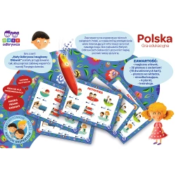 GRA PLANSZOWA EDUKACYJNA POLSKA MAGICZNY OŁÓWEK 100 PYTAŃ TREFL 02114