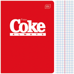 ZESZYT SZKOLNY A5 W KRATKĘ 60 KARTEK Z MARGINESEM 70g COCA COLA INTERDRUK