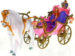 MAGICZNA KARETA DLA LALEK KOŃ ŚWIATŁO DŹW. NATALIA