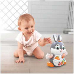 ZABAWKA INTERAKTYWNA TAŃCZĄCY KRÓLIK DO RACZKOWANIA DŹWIĘK ŚWIATŁO MELODIE