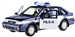 POLONEZ CARO PLUS POLICJA METALOWY SAMOCHODZIK Z EPOKI PRL WELLY 1:34