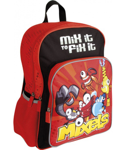 PLECAK SZKOLNY KLASA 1-3 CZERWONY ERGONOMICZNE PLECY MIXELS ASTRA