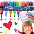 FLAMASTRY JUMBO PISAKI MAZAKI 24 INTENSYWNE KOLORY KIDEA ERGONOMICZNE