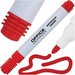 MARKER SUCHOŚCIERALNY OFFICE PRODUCTS CZERWONY DO TABLIC OKRĄGŁY - 12 szt.