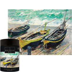 PUZZLE 1000 TRZY ŁODZIE RYBACKIE CLAUDE MONET INTERDRUK ART SZTUKA