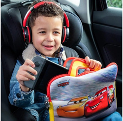 CARS SŁUCHAWKI PRZEWODOWE Z ETUI DLA DZIECI ZYGZAK MCQUEEN AUTA PEBBLE GEAR