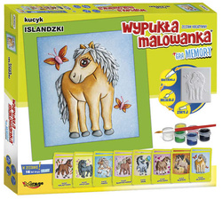 WYPUKŁA MALOWANKA KUCYK ISLANDZKI GRA MEMO  MIRAGE