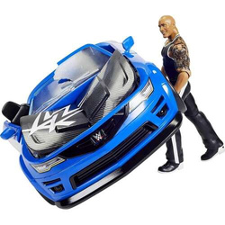 WWE WREKKIN SAMOCHÓD DO SKŁADANIA AUTO MATTEL FIGURKA THE ROCK WRESTLING