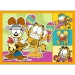 PUZZLE 4w1 GARFIELD KOCHA LAZANIĘ NICKELODEON UKŁADANKA 34673 TREFL
