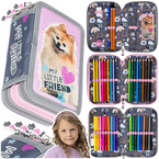 PIÓRNIK SZKOLNY Z WYPOSAŻENIEM POTRÓJNY MY LITTLE FRIEND SWEET POMERANIAN