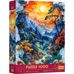 PUZZLE 1000 ELEMENTÓW DOLINA Z EFEKTEM 3D UKŁADANKA 40-LECIE TREFL 40045