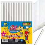 KLEJ NA GORĄCO DO PISTOLETU PRZEZROCZYSTY 11mm x 20cm 12 szt. PASTELLO