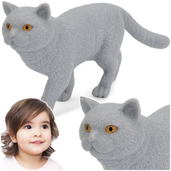 SCHLEICH KOTEK BRYTYJSKI STOJĄCY FIGURKA KOLEKCJONERSKA RĘCZNIE MALOWANA