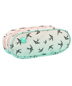 PIÓRNIK SZKOLNY SASZETKA HEAD PASTELOWE OMBRE EFFECT JASKÓŁKI TANIEC