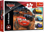 PUZZLE 60 EL. CARS AUTA ZYGZAK MCQUEEN Z PRZYJACIÓŁMI UKŁADANKA TREFL 17327