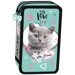 PIÓRNIK PODWÓJNY Z WYPOSAŻ. MY LITTLE FRIEND KOTEK