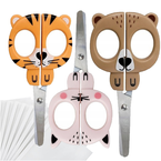 NOŻYCZKI SZKOLNE DZIECIĘCE BEZPIECZNE 13 cm BB FRIENDS INTERDRUK - 3 szt.