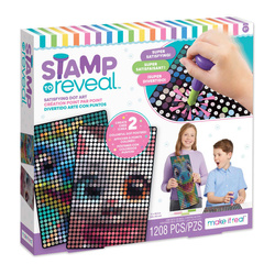 MAKE IT REAL ZESTAW KREATYWNY DO KROPKOWANIA PO NUMERACH KOTEK I DINOZAUR