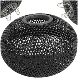 POJEMNIK SIATKOWY Z MAGNESEM NA SPINACZE TRES PRZYBORNIK BIUROWY CZARNY