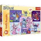 PUZZLE 300 ELEMENTÓW LILO I STITCH ZAKRĘCONY STITCH UKŁADANKA 23033 TREFL