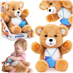 NIEDŹWIADEK BRUNATNY INTERAKTYWNY NAGRYWA CZUJNIKI DOTYKU MELODIE DUMEL