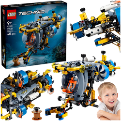 LEGO TECHNIC BADAWCZA ŁÓDŹ PODWODNA SUBMARINE OKRĘT GŁĘBINOWY KLOCKI 42201