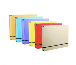 TECZKA TWARDA A4 LUX Z GUMKĄ PASTELOWA PENMATE SZKOLNA BIUROWA SREBRNA