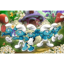 PUZZLE 100 ELEMENTÓW POZNAJ SMERFY UKŁADANKA TREFL 16487