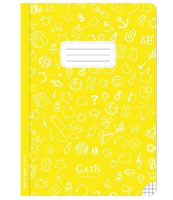 ZESZYT A5 ECO YELOW 60 KARTEK KRATKA - GATIS