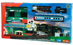 KOLEJKA ELEKTRYCZNA TORY LOKOMOTYWA WAGONY TOROWISKO 330CM DROMADER