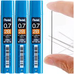 WKŁADY DO OŁÓWKA AUTOMATCZNEGO GRAFITY 0.7mm 2B PENTEL AIN STEIN - 3 op.