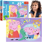 PUZZLE ŚWINKA PEPPA 60EL SZCZĘŚLIWA ŚWINKA UKŁADANKA DLA DZIECI TREFL 17414