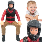 SCHLEICH FIGURKA KOLEKCJONERSKA RĘCZNIE MALOWANA KIEROWCA QUADA W KASKU