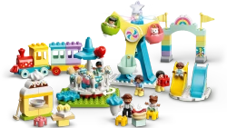 LEGO DUPLO PARK ROZRYWKI WESOŁE MIASTECZKO KARUZELA DUŻE KLOCKI 10956