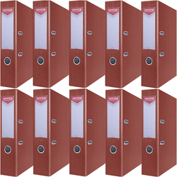 SEGREGATOR A4/75mm OFFICE PRODUCTS Z DŹWIGNIĄ PP BORDOWY 10 SZTUK