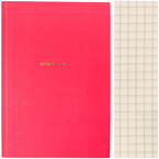 ZESZYT B5 BRULION 80K W KRATKĘ KRATKA OPRAWA PÓŁTWARDA ASTRA NEON RÓŻOWY