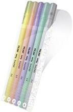 CIENKOPISY PISAKI PASTELOWE 0.4 MM 5 KOLORÓW SZKOLNE BIUROWE MILAN