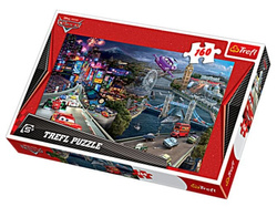 PUZZLE AUTA KOLAŻ CARS DISNEY 160 EL - TREFL