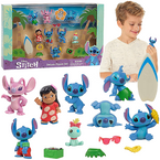 STITCH FIGURKI KOLEKCJONERSKIE ZESTAW FIGUREK 13 EL. LILO I STITCH DISNEY