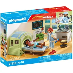 PLAYMOBIL SZPITAL REZONANS MAGNETYCZNY ACTION HEROES 29EL FIGURKI AKCESORIA
